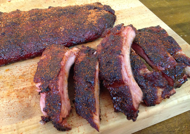 Memphis Style Dry Ribs recipe for slow smoked Memphis Style Ribs