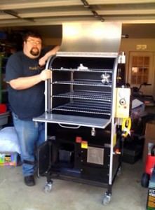 Me and the new smoker, Ole Hickory