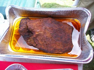 finished Waygu Beef Brisket in a pan