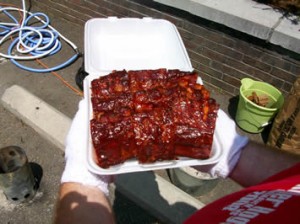 Turning In Perfectly Tender Ribs at MBN BBQ Contest