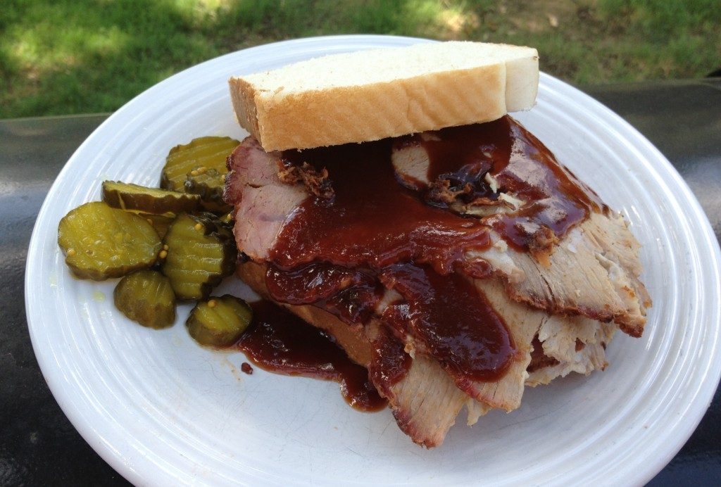 Sliced Pork Butt Sandwich - Recipe For A Smoked And Sliced Pork Butt