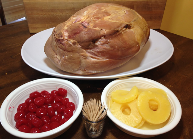 Whole Ham With Pineapple