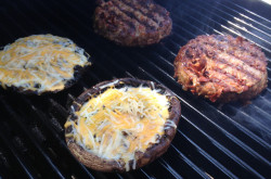 Grilled Portabella Burgers Recipe on the new Char-Broil Kettleman