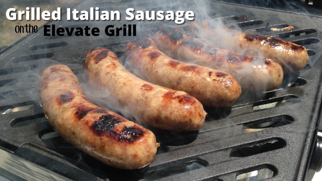 Elevate Grill Review Cooking Sausage & Onions on a Portable Gas Grill
