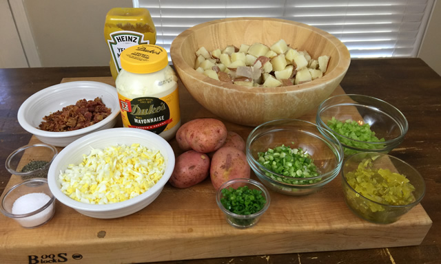 Southern Style Potato Salad with Bacon Recipe