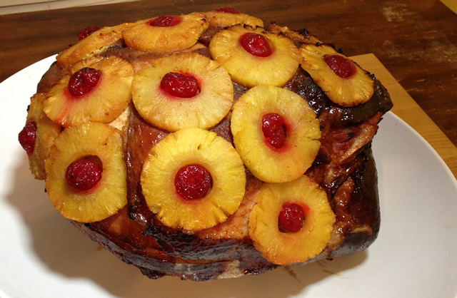 Pineapple Glazed Whole Smoked Ham Recipe