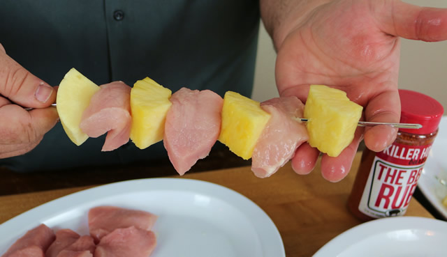 pineapple pork kabobs
