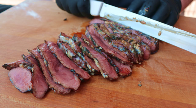 grilled flat iron steak