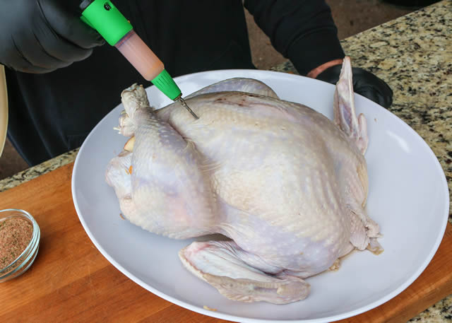 Injecting a Turkey