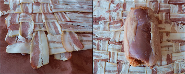 Mini Turducken Wrapped in Bacon