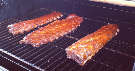 baby back ribs on the smoker - dry ribs