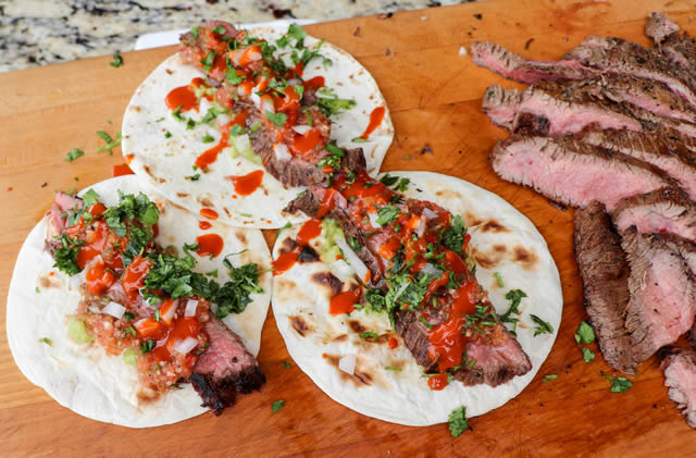 Marinated flank steak discount tacos