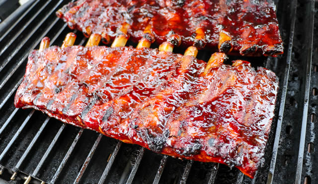char grilled ribs