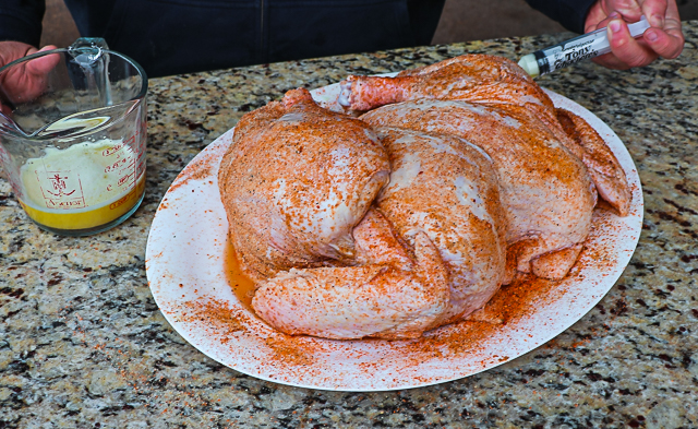 Seasoned Spatchcock Smoked Turkey