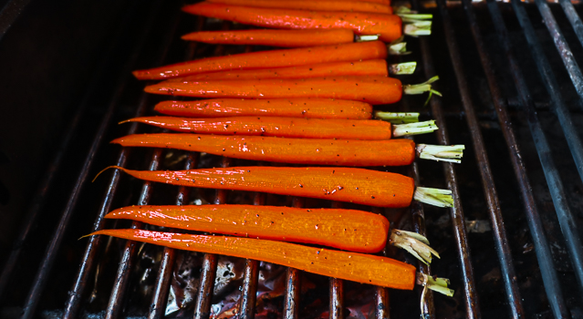 carrots on the grill