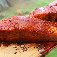 Grilled Salmon with Honey Balsamic Glaze-image