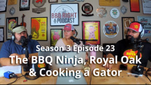 The BBQ Ninja, Royal Oak Charcoal and Cooking a Whole Gator