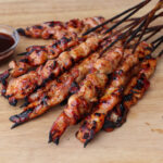 Brown Sugar Bourbon Chicken Skewers