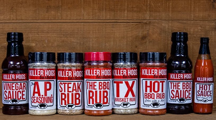 For the pitmaster who wants to try a little of everything, our Killer Hogs Sampler Gift Pack.