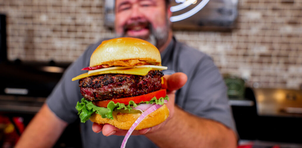 Smoked Brisket Bacon Burgers