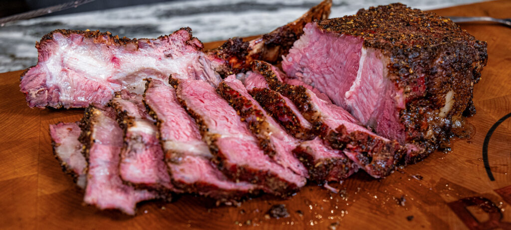 smoked tomahawk